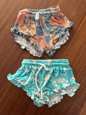 (2) Little Surfer Girl Shorts
